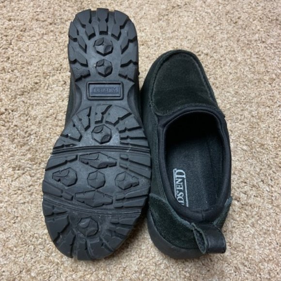 Lands' End Shoes Lands End Womens Black Suede Slip On Shoes Size 72